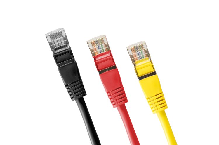 Coloured ethernet wires